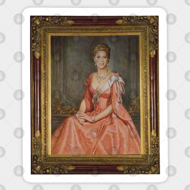 Julie Andrews Queen Clarisse Portrait Sticker by baranskini